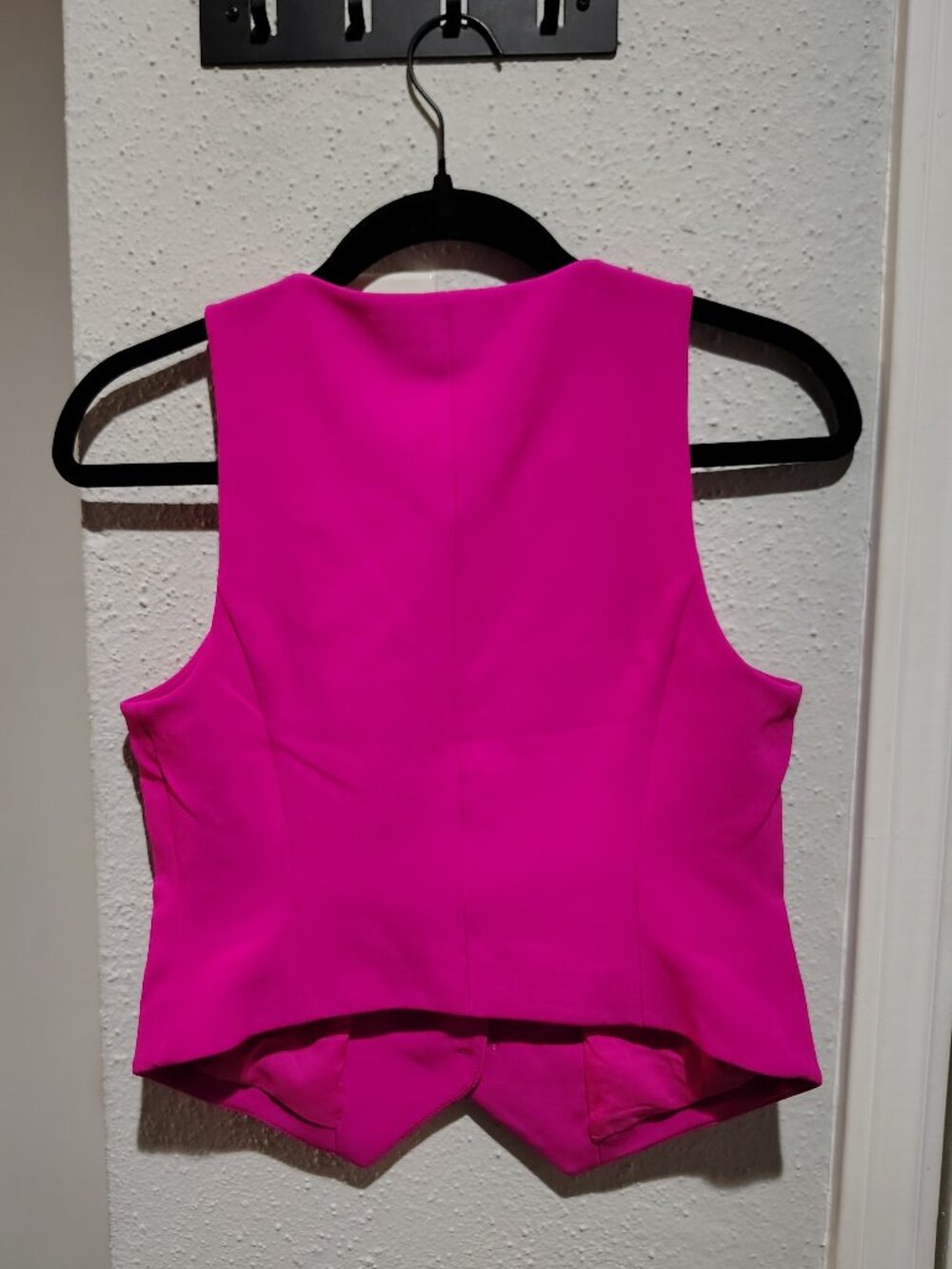 NWT EXPRESS Editor Studio Stretch Twill Five Button Blazer Vest - Picture 4 of 7